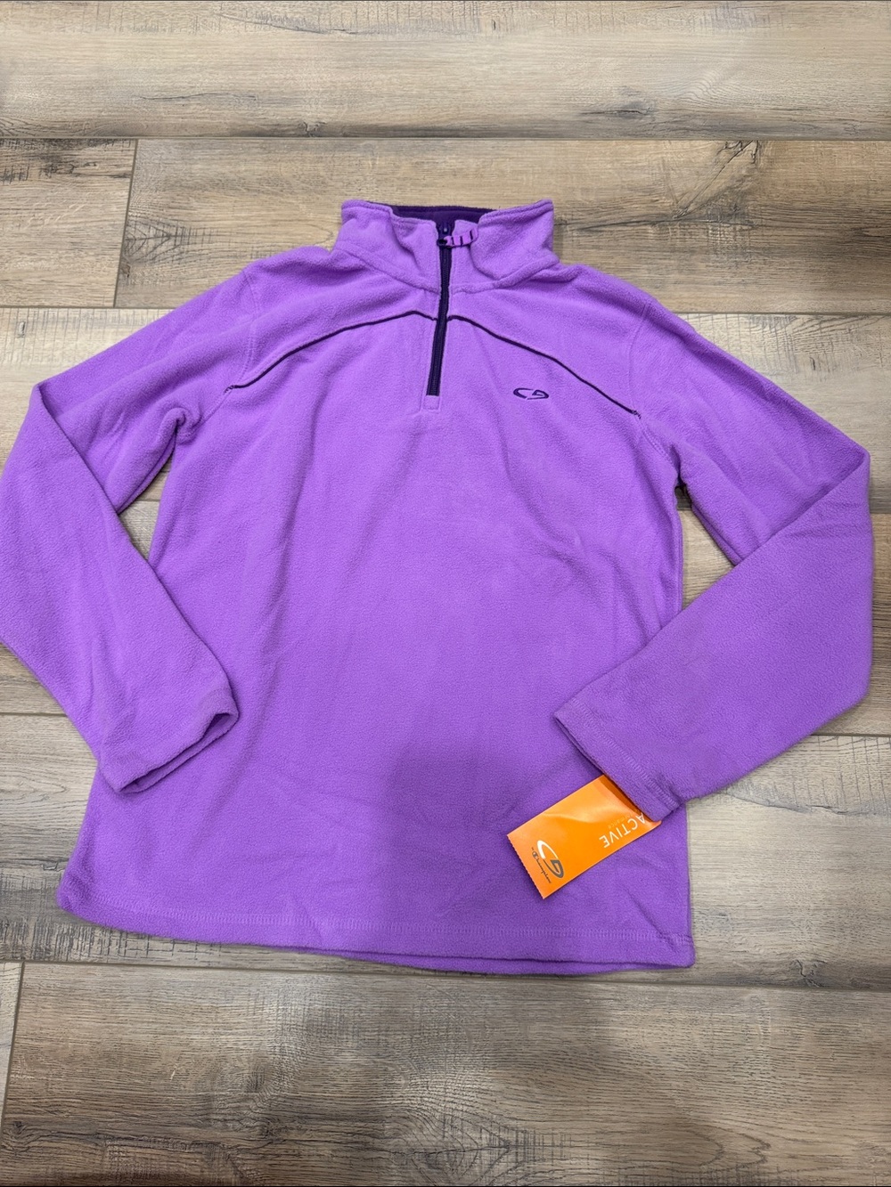 Champion Lavender Half-Zip Fleece Pullover